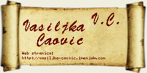 Vasiljka Čaović vizit kartica